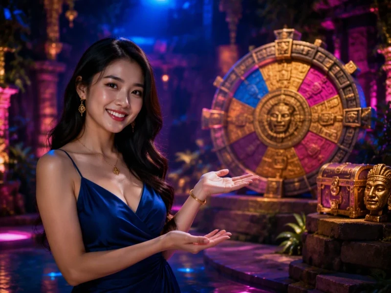 cong-den-aztec-phat-sang-neon-mo-ta-khai-niem-dong-game-kho-bau-aztec Cổng đền Aztec phát sáng neon mô tả khái niệm dòng game kho báu Aztec