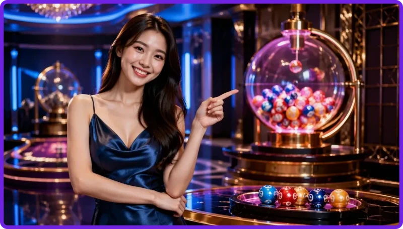 Minh họa quy tắc chọn số trong lucky number game 6/45 premium platform