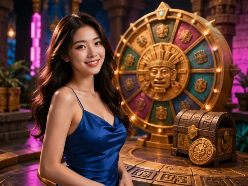 nhan-vat-nu-kham-pha-dung-tren-nen-den-aztec-voi-bieu-tuong-can-bang-anh-sang Nhân vật nữ khám phá đứng trên nền đền Aztec với biểu tượng cân bằng ánh sáng