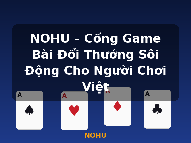 NOHU – Cổng Game Bài Đổi Thưởng Sôi Động Cho Người Chơi Việt - NOHU