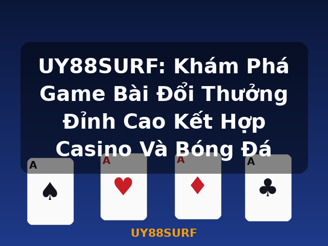 UY88SURF: Khám Phá Game Bài Đổi Thưởng Đỉnh Cao Kết Hợp Casino Và Bóng Đá - UY88SURF